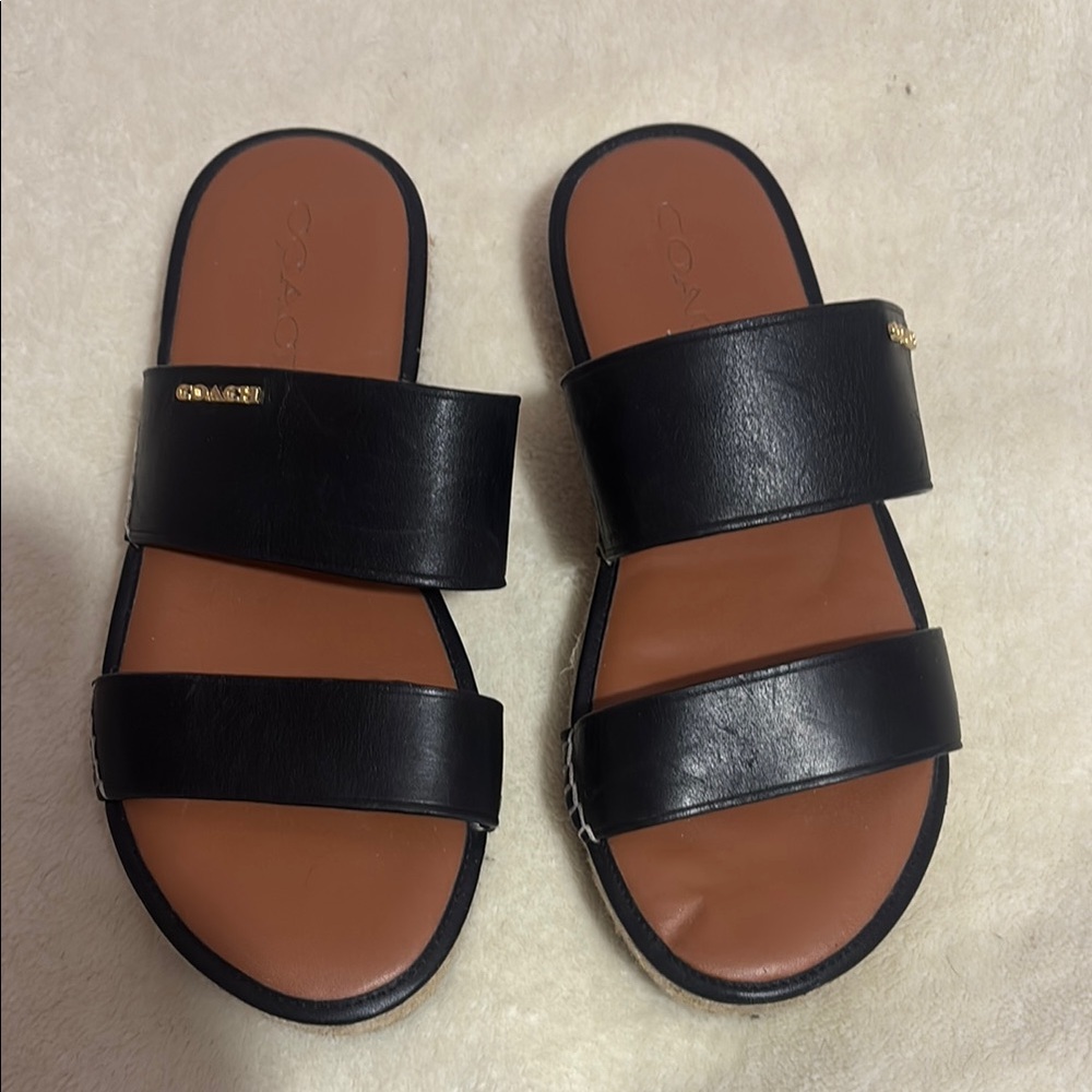 Black Slide Sandals